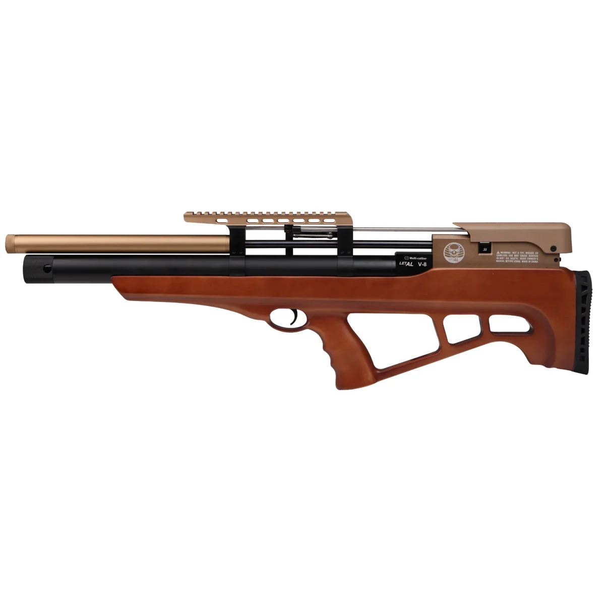 Rifle letal v-8 v8 doble calibre 5,5 y 6,35 (incluye 2 cañones) regulado - Imagen 5