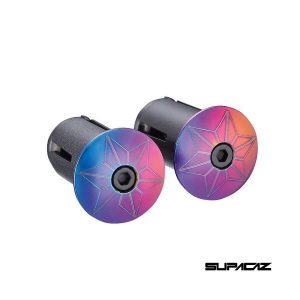 Tapones para manillar Supacaz Star Plugz de aluminio