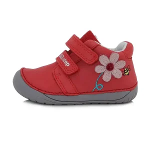 D.D.Step Botines Respetuosos Infantiles Rojo Flor