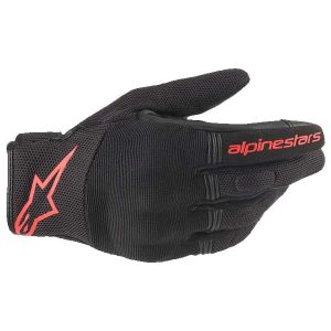Guantes Alpinestars Copper Black/Red Fluorescent