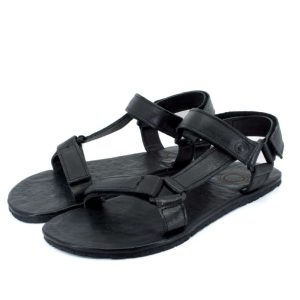Mukishoes Solstice Sandalias Barefoot Negras Piel