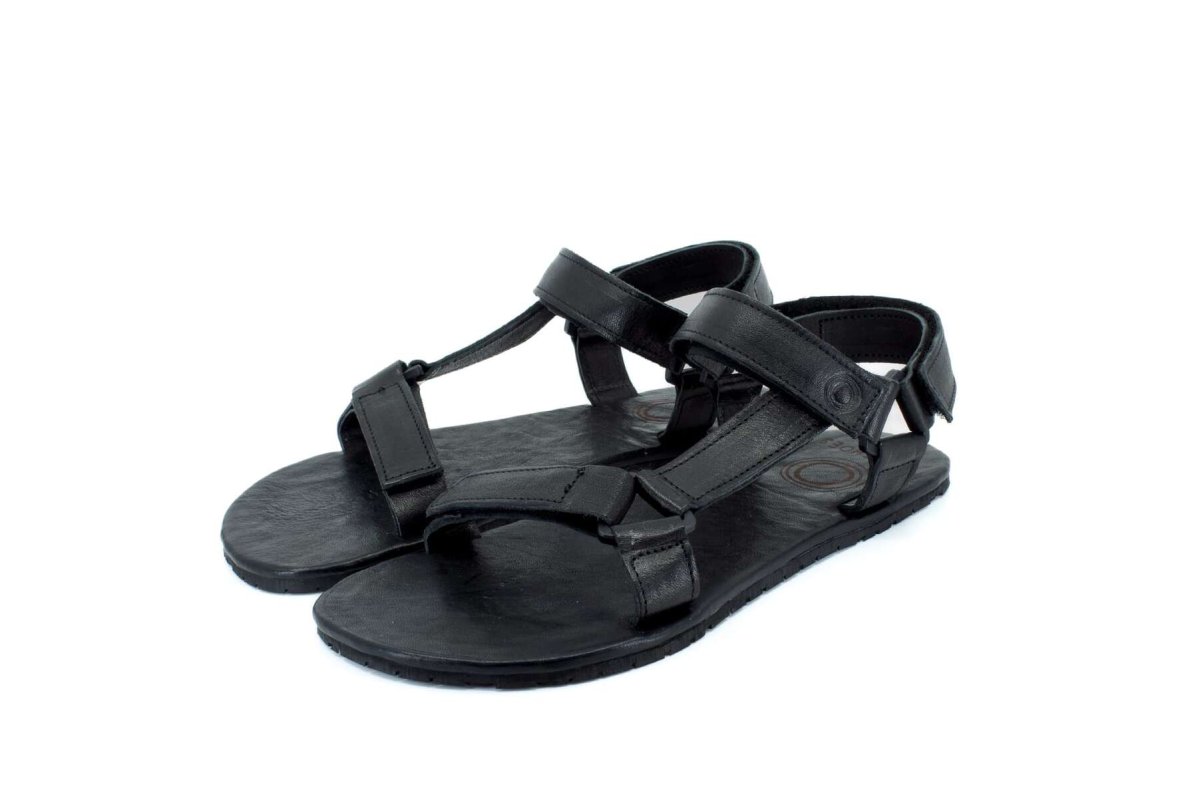 Mukishoes Solstice Sandalias Barefoot Negras Piel