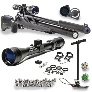 Rifle Pcp T-Rex Con Mira Postón Bombín Cargador Silenciador