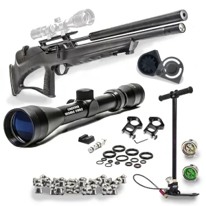 Rifle Pcp T-Rex Bullpup Con Mira Postón Bombín Cargador