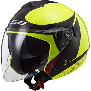 Casco LS2 OF573 Twister II Plane H-V Yellow Black Red