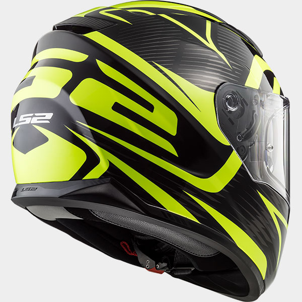 Casco LS2 FF320 Stream Evo Jink Matt Black H-V Yellow - Imagen 3