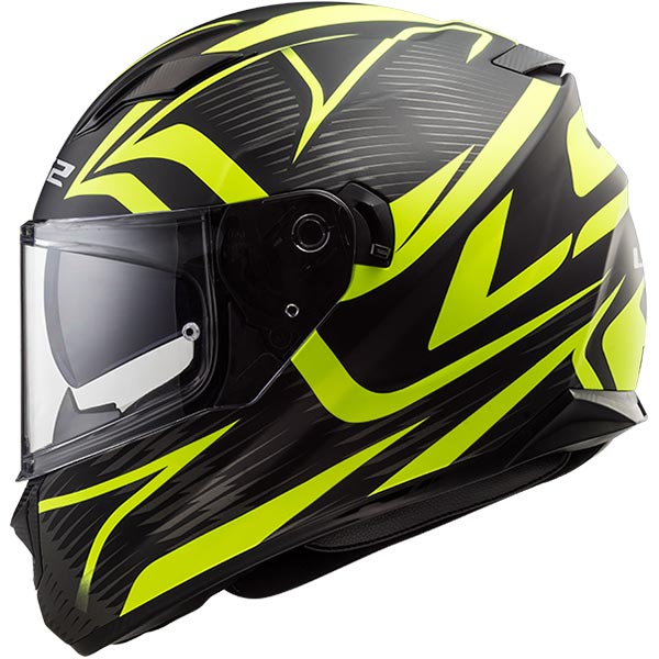 Casco LS2 FF320 Stream Evo Jink Matt Black H-V Yellow - Imagen 5