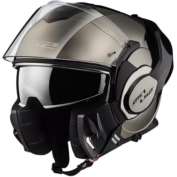 Casco LS2 FF399 Valiant Gloss Chrome - Imagen 4