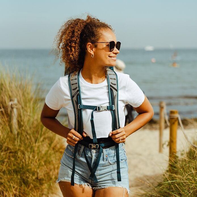 TRANSPORTER ROLL TOP WP 25 NIGHT JUNGLE BLUE - Imagen 6