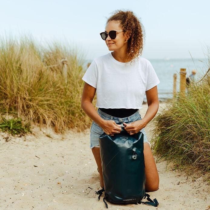 TRANSPORTER ROLL TOP WP 25 NIGHT JUNGLE BLUE - Imagen 8